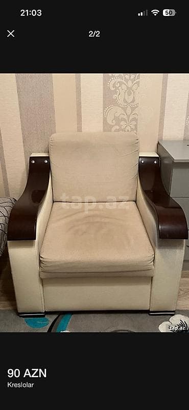 İşlənmiş, Kreslo, Parça