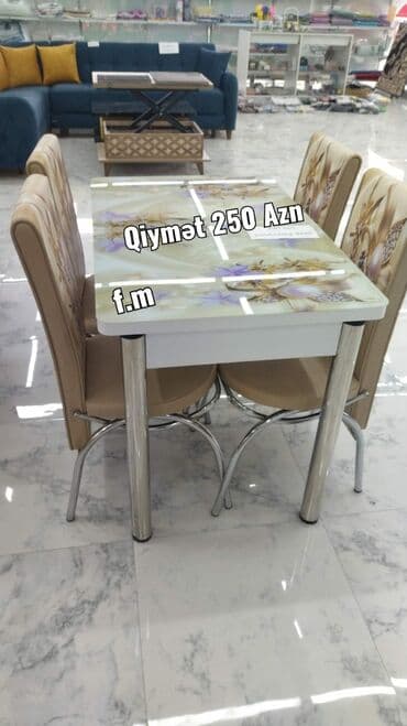 mətbəxt stol: Mətbəx üçün, Yeni, Açılan, 4 stul — 7