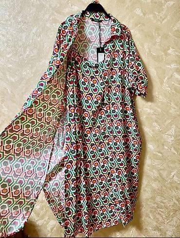 elbiseler: Платье двойка Piena с поясом с карманами длина миди размер xl-xxl — 3