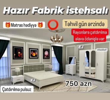 матрасы в баку цены: *Yataq dəsti 750Azn 💥* ✔️Rəng seçimi var *🎁Matras hədiyyə* *Şəhər — 1