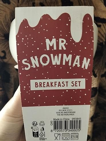 qədimi serviz: “Mr Snowman” Breakfast Set – fincan və kasa dəsti.Finçan ve kasa seti — 2