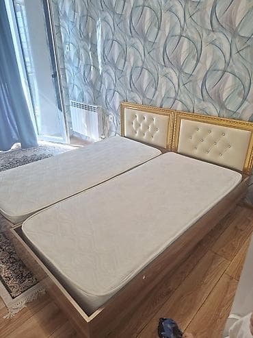 divan desti: Çarpayılar yeni kimidir, heç istifadə olunmayıb üzərinə ancaq döşək — 3