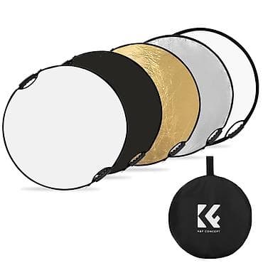 sert disk: K&F Concept 5-İn-1 Foto/Video Reflektor Seti - Dairəvi, qatlanan — 1
