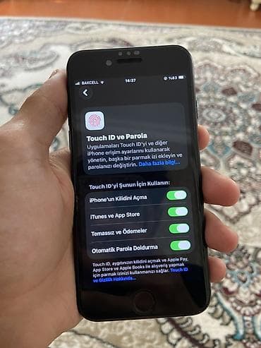 iphone 7 plus plata: IPhone SE 2020, 64 GB, Qara, Barmaq izi — 5