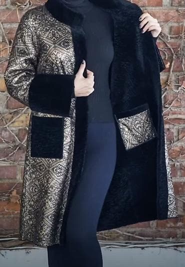 Palto, XL, rəng - Qara — 10