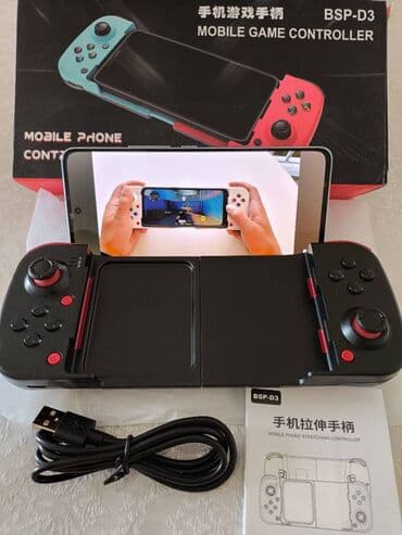 джойстики для телефонов: Qoşulma: Bluetooth Hansı cihazları dəstəkləyir: Android, iOS, PC — 1