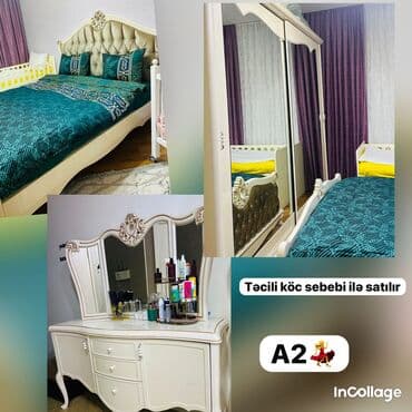 Ev üçün dekor: AYNUR 2 💃 🛌Yataq dəsti 🪄Mebel ful vəziyyətdə 💶*39,500 azn yagmur — 1