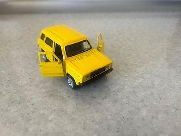 cd disk: Sarı rəngli metal oyuncaq avtomobil maketi - Korpus: möhkəm die-cast — 4