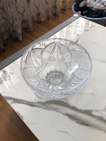 Çaydanlar və qəhvədanlar: Ваза для фруктов. Гусьхрусталь (Россия) В отличном состоянии! — 3