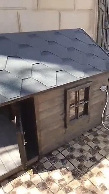 quzu qiyməti: İsti pol ilə it evi - Material: möhkəm taxta konstruksiya, ikiqat — 3