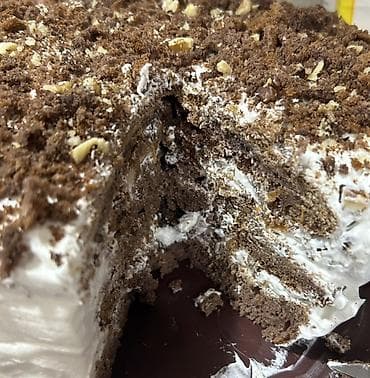 Комнатные растения: Şokoladlı qozlu tort– evdə hazırlanmış, çoxqatlı, yüngül kremli — 3