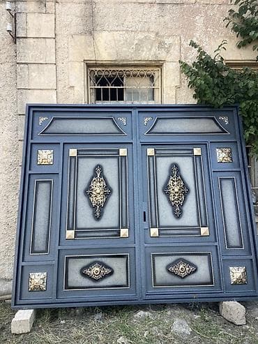 Ev və bağ: Yeni Dəmir Həyət darvazası, Yana açılan, 3 m, Mexaniki, Qapı ilə, Kredit var, Ödənişli quraşdırma, Ünvandan götürmə, Ödənişli çatdırılma, Rayonlara çatdırılma — 2
