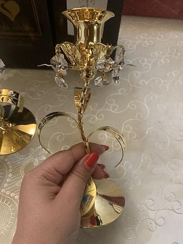 ritual şamlar: QUTUDA İŞLƏNMƏMİŞ‼️‼️‼️ Crystal Temptations şamdan dəsti - Brend — 5