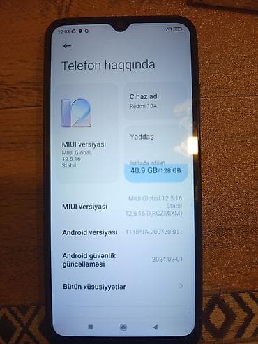 orginal ayfon zengi: Redmi 10A, 128 GB, rəng - Qara — 2