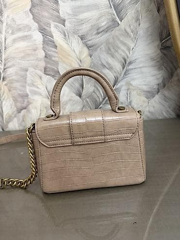 chopard sep: Zara qadın çantası - Model: mini top-handle çanta, çiyin zəncirli - — 2