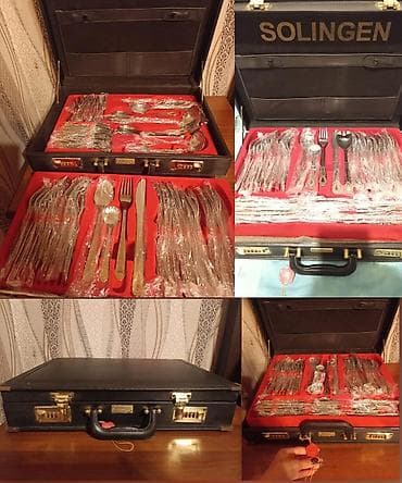 Germaniya istehsali 12 neferlik qaşiq naboru.Yenidir 120 azn Unvan