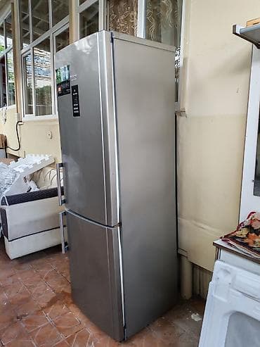 disk satisi: İşlənmiş 2 qapılı Hotpoint Ariston Soyuducu Satılır, rəng - Gümüşü — 2