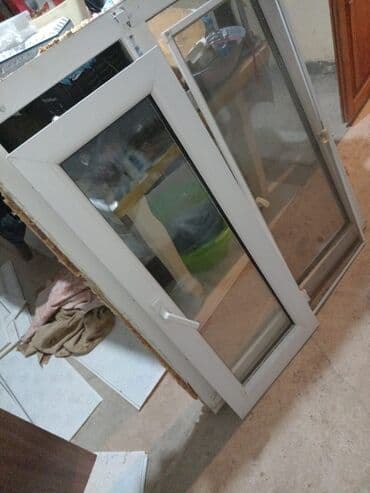 Все для дома и сада: Б/у Двухкамерное Пластиковое окно, Ширина: 100 см, Длина: 110 см, Платная установка — 1