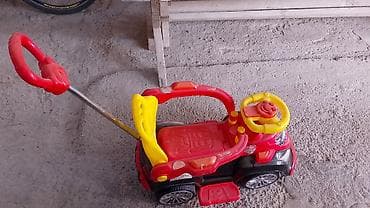 yagis ucun plas: Uşaq üçün minik maşını (itaqla idarə olunan) - Rəng: qırmızı-qara — 2