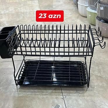 hava qurudan: Mətbəx üçün ikiqat səviyyəli qab-qaşıq quruducu rəflər Model və — 9