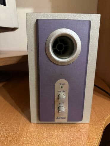 LanWord markalı subwoofer/masaüstü akustik sistemin mərkəzi bloku