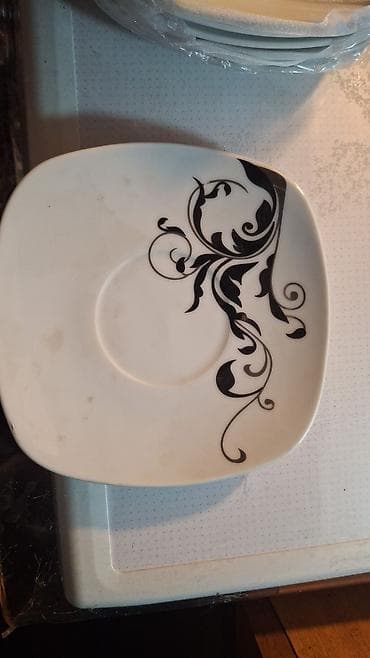 Çay dəsti, rəng - Ağ, Farfor, Schafer, Türkiyə