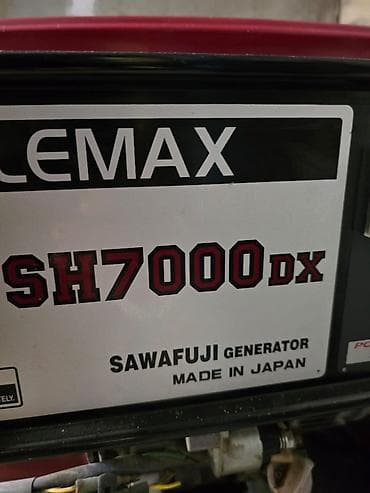 electric: ELEMAX SH7000DX benzinli generator 50 is saati isleyib temiz Honda — 1