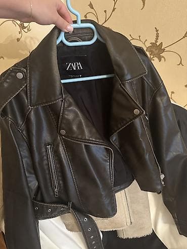 Proton: Кожаная куртка, Zara, S — 4
