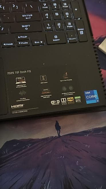 İşlənmiş ASUS TUF Gaming, 15.6 ", Intel Core i7, 512 GB, Ödənişli çatdırılma, Ünvandan götürmə — 2