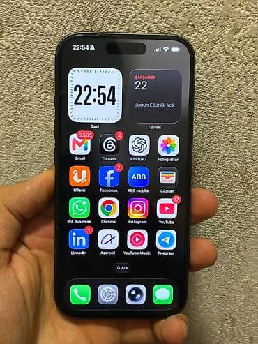 apple watch 1: IPhone 17, 256 GB, Black Titanium, Zəmanət, Simsiz şarj, Face ID — 1