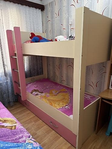tekli carpayi: - Diqqət🔴🔴 2mərtəbəli çarpayı,heç bir qırığı yoxdur,2ci mərtəbənin — 1
