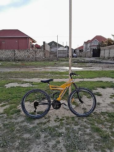 velik 26: OLYMPIA dağ velosipedi - Rəng: sarı - Çərçivə: full-suspension (arxa — 2