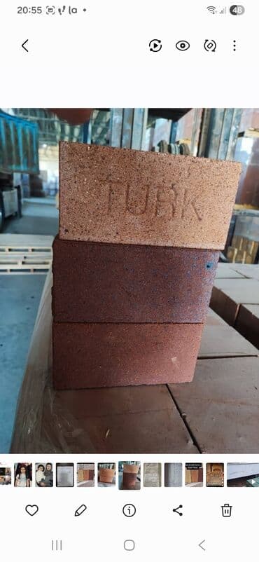 Kafel və bitirmə daşları: Oda davamli kərpiclər — 1