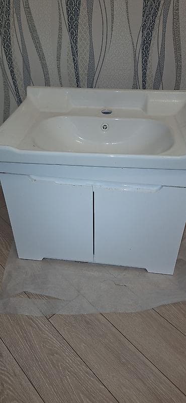 pox sekilleri: Hamam üçün lavabo dəsti - Rəng: ağ - Komplekt: şkaflı lavabo (iki — 3