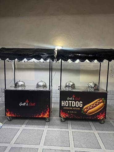 vitrin tor: Mobil satış arabası Stendlər 2 ədəd - Təkərlı, daşınması rahat — 1