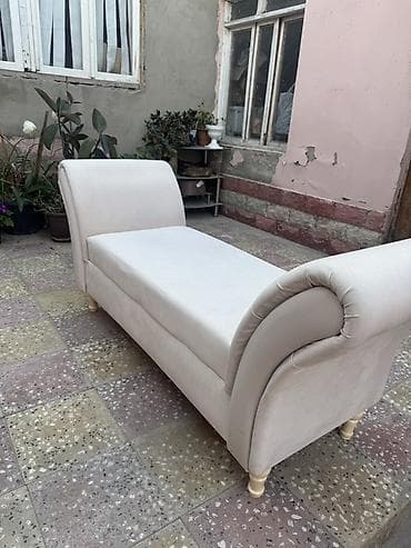 xirdalan bina evleri: Krem rəngli şezlong/oturacaq skamyası - Klassik üslubda, hər iki — 2
