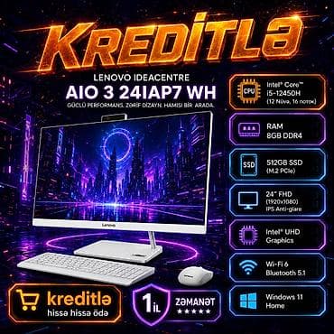 MONOBLOK LENOVO IDEACENTRE AIO 3 24IAP7 WH Prosessor Prosessor modeli