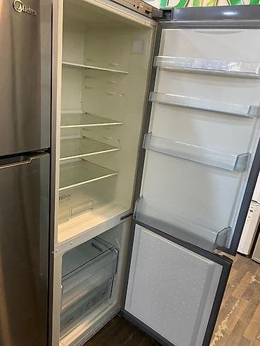 yuxa bisiren: 2 qapılı Midea Soyuducu Satılır, rəng - Gümüşü — 2