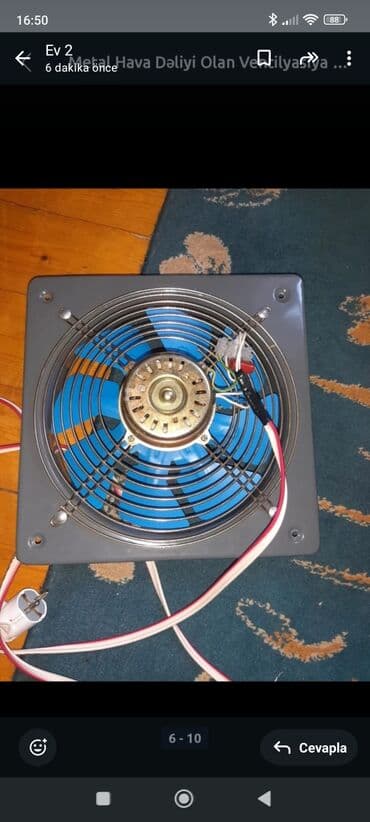 Краны водонагреватели: Məhsul: Ventilyatorlar dəsti - Kvadrat metal korpuslu mətbəx/hamam — 4