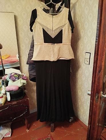 Donlar: Zərif axşam/gecə libası - Rəng: qara ətək hissəsi, şampan-qızılı — 2