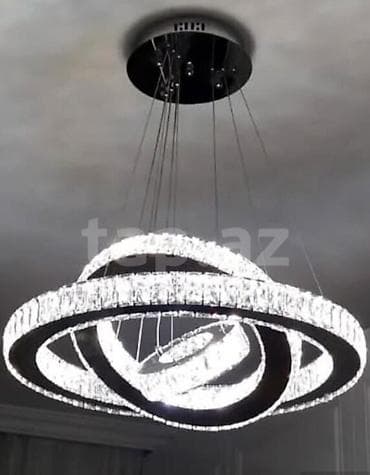 Led Çılçıraq, 4 və daha çox lampa, Xrustal