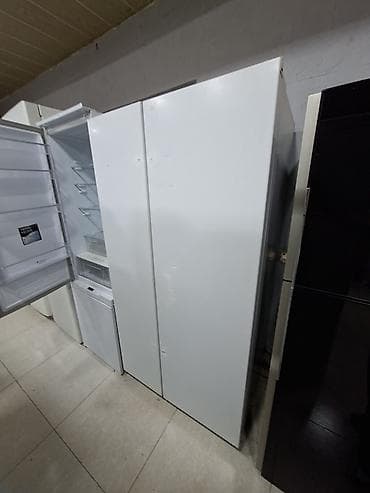 vitrin soyducusu: - Məhsul: Side-by-side tipli iki qapılı soyuducu - Rəng: Ağ - — 1