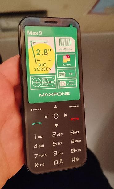 Telefon Maxfone Max 9. Hecbir problemi yoxdur Qiymət sondur barter