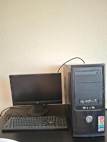 komputer core 2 duo: Masaüstü kompüter seti Tərkibi: - Sistem bloku (ATX qara korpus) - Ön — 1