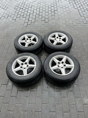 şin və disk: Mercedes AMG üslublu 5-şüalı yüngül lehimli disklər komplekti (4 ədəd) — 1