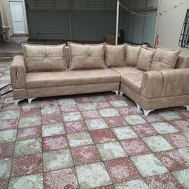 kohnə divan: Künc divan, Açılmayan, Vеlur parça — 2