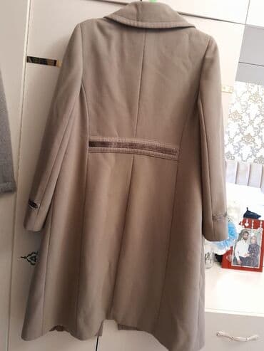 qadınlar üçün toskandan dublyonkalar: Palto, 4XL, rəng - Bej — 4