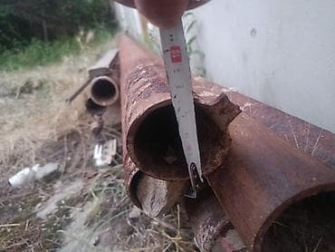 su boruları: Qədimi möhkəm qalın keyfiyətli turbalar satılır diametri şəkildə — 1