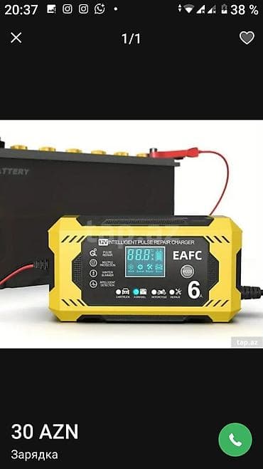 12V Intelligent Pulse Repair Charger – akkumulyator üçün ağıllı