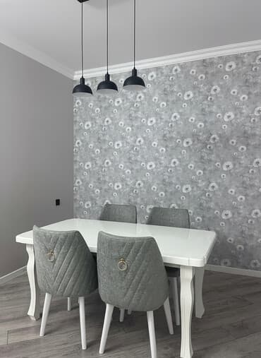 Mətbəx üçün, Yeni, Açılmayan, Dördbucaq masa, 4 stul